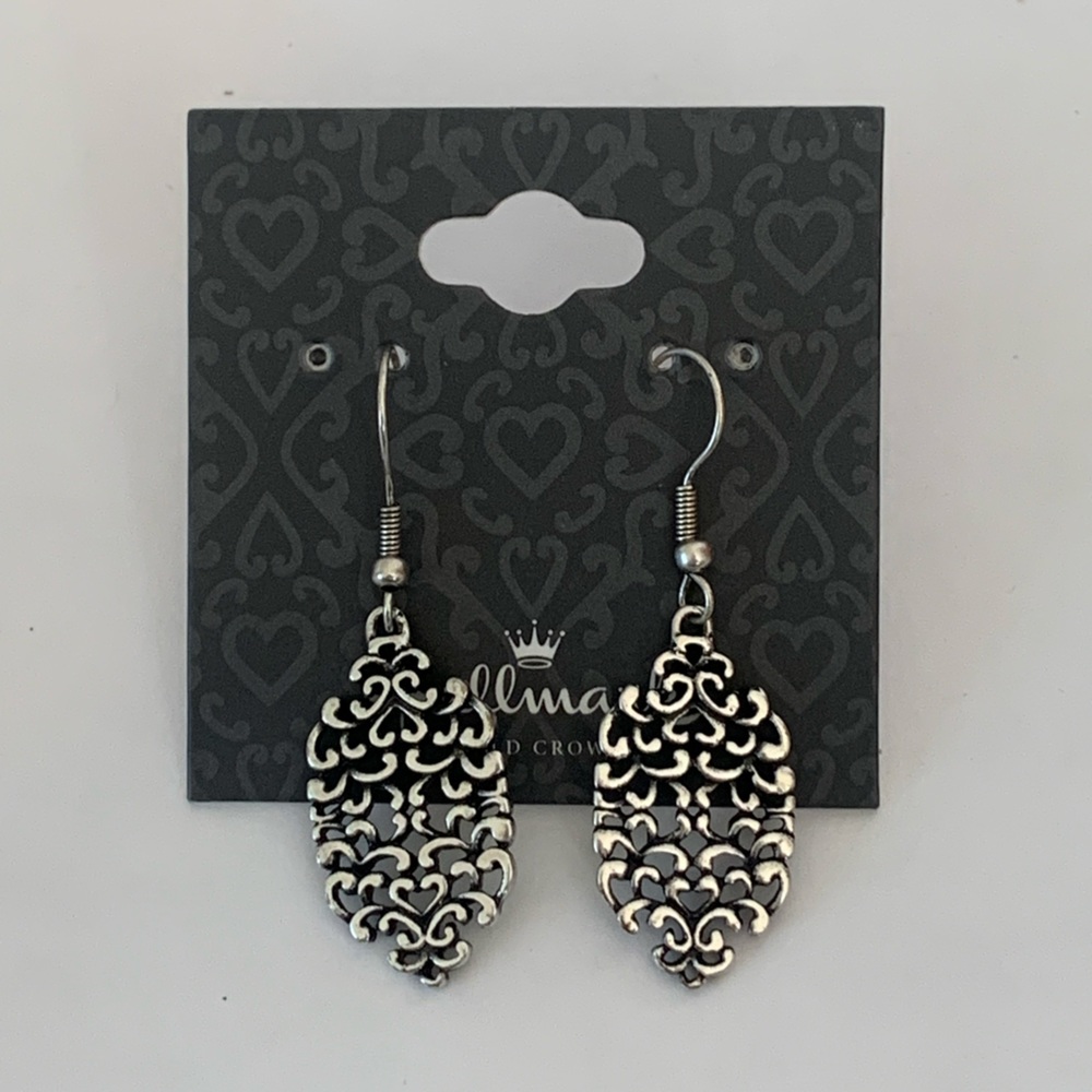 Silver earrings by Hallmark